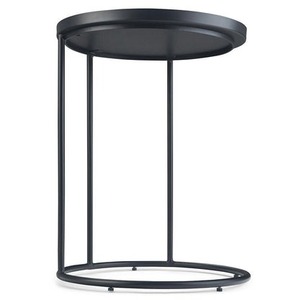 Mesa de centro redonda moderna de metal Aria con diseño minimalista para muebles de sala de estar - Product Image 6