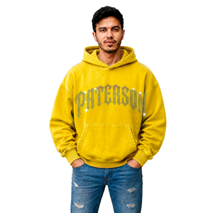Sweat à capuche personnalisé pour homme, coupe décontractée, mélange de coton, marque privée, fabricant de vêtements en gros pour les États-Unis, le Royaume-Uni et l'Europe - Product Image 1