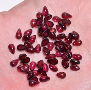 Garnet Natural Heyderabadi de Alta Calidad, Forma de Pera, Cabujón, Gema Suelta, Proveedor, Compre Directamente de Fábrica - Product Image 4