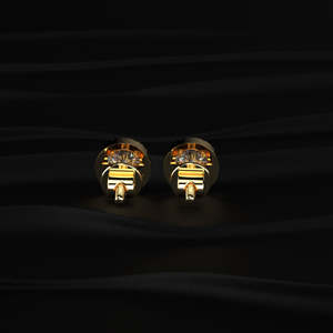 ต่างหูมอสซาไนต์ทรงกลมแบบ Halo 2.50 กะรัต 925 เงินสเตอร์ลิง ทอง 14K เพชรแล็บ ต่างหูเจ้าสาว งานแต่งงาน ของขวัญเครื่องประดับ - Product Image 5