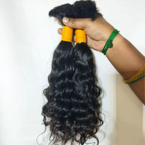 Cheveux humains indiens 100% naturels, ondulés, provenant de temples du sud de l'Inde, vendus en gros à prix d'usine - Product Image 2