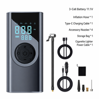 Wireless Portable Car Air Pump Dual Digital Display USB Rechargeable Tire Inflator for Car Motorcycle Bicycle
