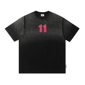 เสื้อยืดพิมพ์ลายตามสั่ง OEM ผ้าฝ้าย 100% 280 กรัม ซักแล้วสไตล์วินเทจ ทรงโอเวอร์ไซส์ แขนหลวม สวมใส่สบาย สำหรับผู้ชาย - Product Image 6