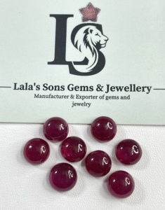 100% Natural <b>Ruby</b> Cabochon Reddish Pink Color Heat & Treated Round Fine Quality Loose Gemstone for Jewelry Making at Best Price - Product Image 6
