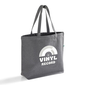 Recycled Cotton Only Bottom Gusset Shopping <b>Tote</b> Bag | Eco Friendly Reusable Custom Logo Grocery Exhibition Retail Carry Bag - Product Image 1