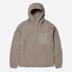 Sudadera con Capucha de Punto Waffle para Hombre, Estilo Balaclava, Color Sólido, con Bolsillo en el Pecho, Transpirable, Informal - Product Image 1
