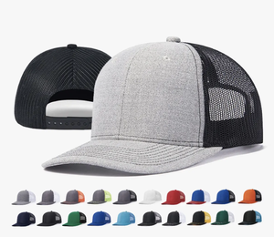 5 Panel Trucker Hats Mesh Curved Brim Cap For Man And Woman Custom Logo Leather Patch Trucker Cap From Vietnam Manufacture - Product Image 5