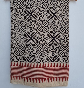 Hand Block Printed Lightweight Breathable Long Cotton <b>Sarong</b> Pareo Floral Beach Wrap for Women Boho Cover 100% Cotton - Product Image 5