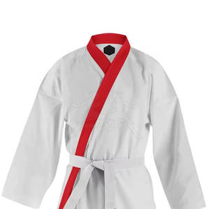 Uniforme de Karate de Alta Calidad en Mezcla de Algodón con Tela Flexible para Práctica y Entrenamiento de Competición - Product Image 3
