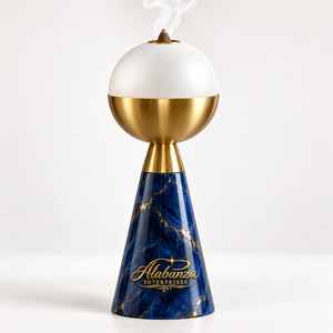 ALABANZA ENTERPRISES Brûleur à Bakhoor en Bois Haut de Gamme Modèle ABBB122 avec Encens Indien Écologique Mabkhara Oud Arabe Moderne - Product Image 1