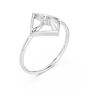Anillo de diamantes cultivados en laboratorio, anillo de oro blanco de 14 quilates para mujer, anillo de compromiso, anillo personalizado, anillo al mejor precio - Product Image 4