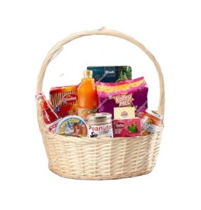 Durable Strong Small Portable Rattan Natural Woven Wicker Cane Picnic <b>Baskets</b> Handcrafts Mini <b>Fruit</b> Snack <b>Baskets</b> With Handle - Product Image 1