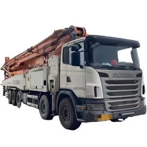 Sử dụng zoomlion 2014 63m xe tải gắn máy BƠM BÊ TÔNG với Scania Chassis