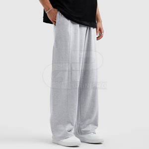 Pantalon ample à jambes larges pour hommes, design léger avec ceinture élastique, pour les voyages, les tenues décontractées et le confort quotidien - Product Image 3