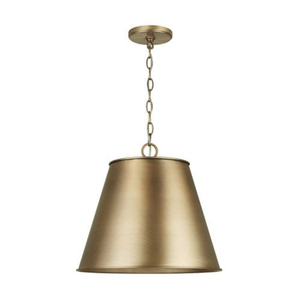 Lampe suspendue en forme de cône en laiton de qualité supérieure, moderne, à hauteur réglable, pour îlot de cuisine, salle à manger - Product Image 1