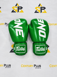 ถุงมือชกมวยรุ่น Fairtex One สีเขียวสั่งทำพิเศษ ดีไซน์สายรัดสวมใส่สบาย ทนทาน ผลิตจากหนังแท้สำหรับการฝึกซ้อม - Product Image 6
