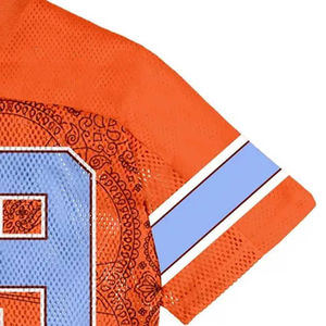 Maillot de football américain en tissu mesh respirant, haute qualité, unisexe adulte, coupe classique, col en V, manches courtes - Product Image 4