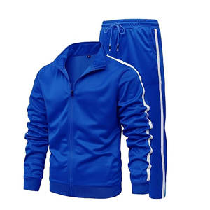 Survêtement de sport décontracté d'hiver pour hommes adultes, avec fermeture éclair, en polaire, pour le football et le soccer, col montant noir, vêtements d'entraînement - Product Image 6