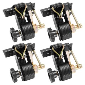 Cinghie a cricchetto nere per montaggio su tubo quadro, per portascala, 1.5" x 7.4 ft, con doppi ganci a J, 50 pezzi, in poliestere - Product Image 4