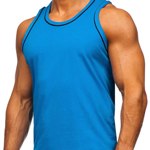 Débardeur de sport sans manches avec logo personnalisé pour hommes – Vêtements de sport extensibles et respirants - Product Image 1
