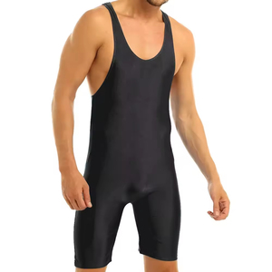 Custom High Quality Breathable Plus Size Printed Wrestling <b>Singlet</b> Uniform for Men & <b>Women</b> with Moisture-Wicking - Product Image 4