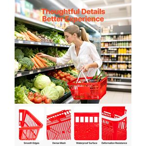 20 Cesti Impilabili in PE da 21L con Struttura a Rete Densa e Manici, Capacità 9 kg, Porta Personalizzabile - Product Image 5