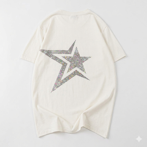 Camiseta de Manga Corta Unisex al por Mayor, Informal, de Verano, con Estampado Digital, Tejida, 100% Algodón, de Alta Calidad, Talla Grande, Corte Holgado - Product Image 5