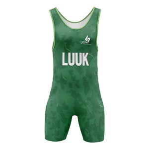 Combinaison de lutte personnalisée pour hommes, équipe américaine, uniforme de lutte sublimé, vêtements de sport légers et performants, OEM ODM - Product Image 2