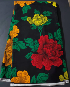 Authentic African Ankara Wax Print Cotton Fabric for Clothing Sewing Crafts and Fashion by Hitjem Export Island Supplier - Product Image 1