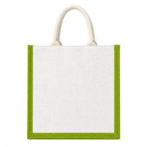 Live Green Jute Tote <b>Bag</b> Animal Prints <b>Medium</b> <b>Size</b> Eco-Friendly Beach Tote & Exhibition <b>Bag</b> for Groceries - Product Image 3