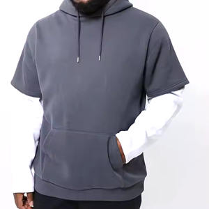 <b>Men</b>’s Double Layer Hooded <b>Sweatshirt</b> | Custom Logo Printing & Embroidery | High Quality Wholesale <b>Hoodie</b> - Product Image 1