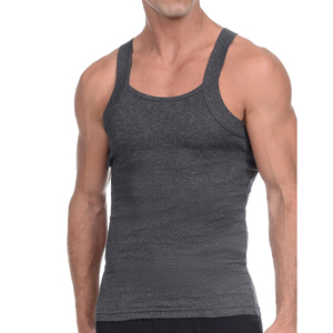 Men Tank Tops Lightweight Comfortable 100% Soft Breathable Cotton Plain Slim Fit square Cut Neck Sleeveless tank Top Men - Product Image 1