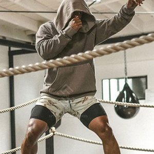 OEM Service Wholesale Custom Design Men Double <b>Layer</b> Shorts Solid Casual <b>Mid</b> New Arrival Private Label High Quality - Product Image 6