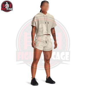 Sudadera Corta para Mujer, Lavable a Máquina, Calidad Premium, Nuevo Producto de Moda, Personalizada, con Conjunto de Pantalones Cortos - Product Image 2