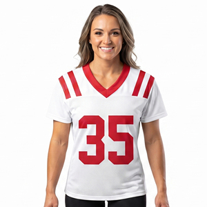 Camiseta de Fútbol Americano Personalizada para Mujer, Ropa Deportiva de Alto Rendimiento, Jersey de Fútbol Americano Personalizado para Mujer - Product Image 1
