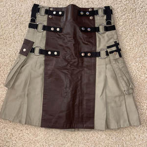 Kilt Utilitaire en Coton Vert Olive Superbe pour Hommes Irlandais et Écossais des Highlands 2026 - Product Image 1