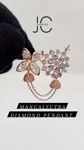 Nouvelle collection de pendentifs double Kunda en or rose 14 carats, ensemble Tanmaniya, diamants certifiés IGI, plaqué rhodium, pendentifs élégants, breloques - Product Image 2