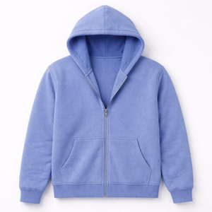 Men Zipper Hoodie Eco-Friendly Fit Cotton Blend Sportswear Hoodies with Custom Logo for Gym & Casual Wear OEM Supplier - Product Image 1