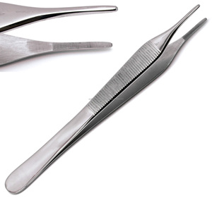 Pinces à tissus Adson, pinces chirurgicales en acier inoxydable, 1x2 dents, ensemble d'instruments manuels, instrument médical pour la chirurgie générale, taille 5 - Product Image 5