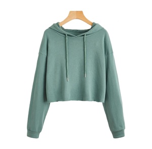 Sudadera corta con capucha para mujer, de alta calidad, transpirable, 100% algodón, ecológica, para invierno - Product Image 5
