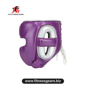Protector de Cabeza para Boxeo, Material PU, Color Morado, con Cordones, Transpirable, Equipo de Artes Marciales para Adultos - Product Image 3