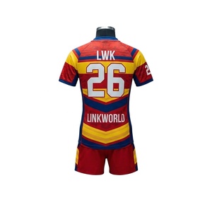 Vente en gros de maillots de football pour hommes à manches courtes, sublimés, style rétro, pour l'entraînement, avec shorts assortis - Product Image 3