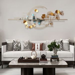 Nouvelle décoration murale en métal pour le salon, symbolisant la croissance, l'harmonie et la beauté artistique naturelle - Product Image 2