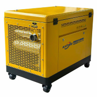 Groupe électrogène insonorisé OEM/ODM refroidi par air 5/8/10/12/15/20 KVA, à essence, monophasé/triphasé, GPL, biogaz