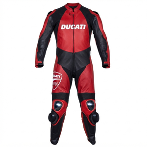 Traje de Carreras MotoCP de Stefan Bradl, Traje de Cuero de Una Pieza Premium para Pista con Protectores Deslizantes, Mono/Traje OEM con Certificación CE - Product Image 1
