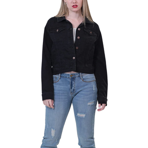 Newest Style Women's Breathable Cotton Denim Jacket Long Sleeves Bulk Quantity Customizable - Product Image 2