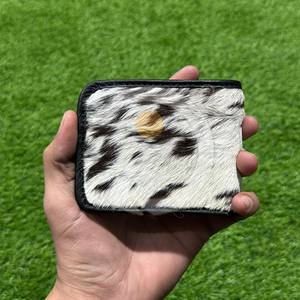 Cartera de Cuero Genuino para Hombre, Hecha a Mano, Delgada, con Textura Rústica de Piel Animal - Product Image 4