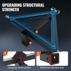 สำหรับ Kubota mahindra Ford yanmar สำหรับ John สำหรับ Deere Massey Ferguson 3-Point Hitch Receiver 2 "1 Tractor TOW การเกษตร - Product Image 4