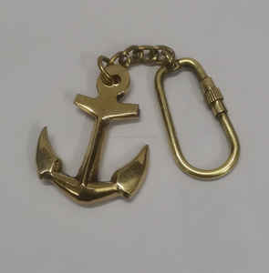 Solid Brass <b>Anchor</b> Keychain Shiny Polished Gold Finish Nautical Marine Key Ring for Sailors <b>Boat</b> Owners and Coastal Gifts - Product Image 6