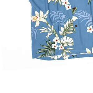 Chemise boutonnée à fleurs pour homme, en lin doux, motif floral, tenue décontractée pour les vacances, qualité supérieure, livraison directe d'usine - Product Image 2